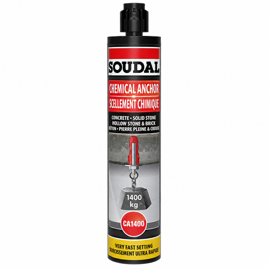 Soudal Soudafix CA1400 Chemical Anchor | 280ml | Includes Nozzle