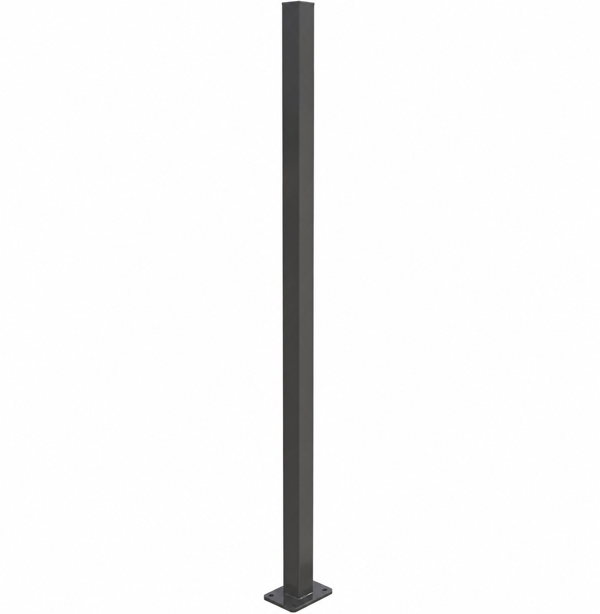 Aluminium Base Plate Post - 50x50mm | Flat Top Pool Fence