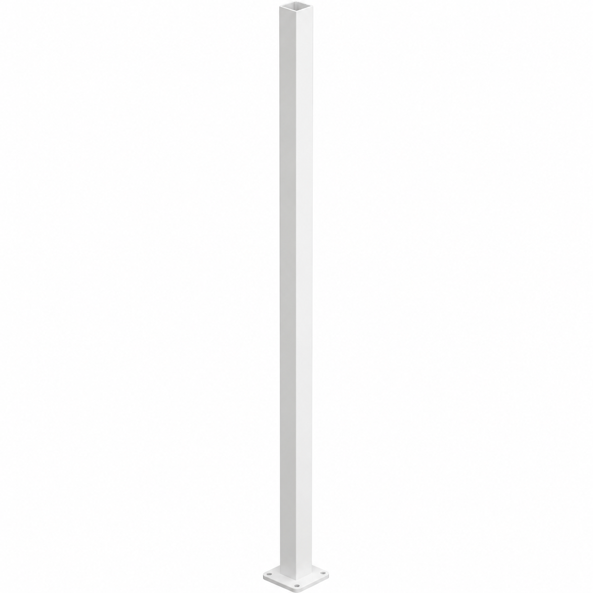 Aluminium Base Plate Post - 50x50mm | Flat Top Pool Fence