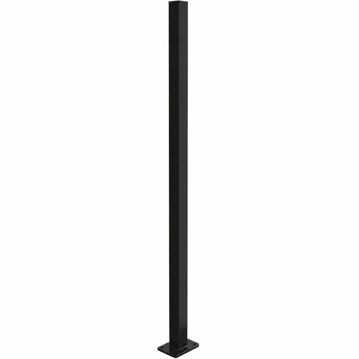 Aluminium Base Plate Post - 50x50mm | Flat Top Pool Fence