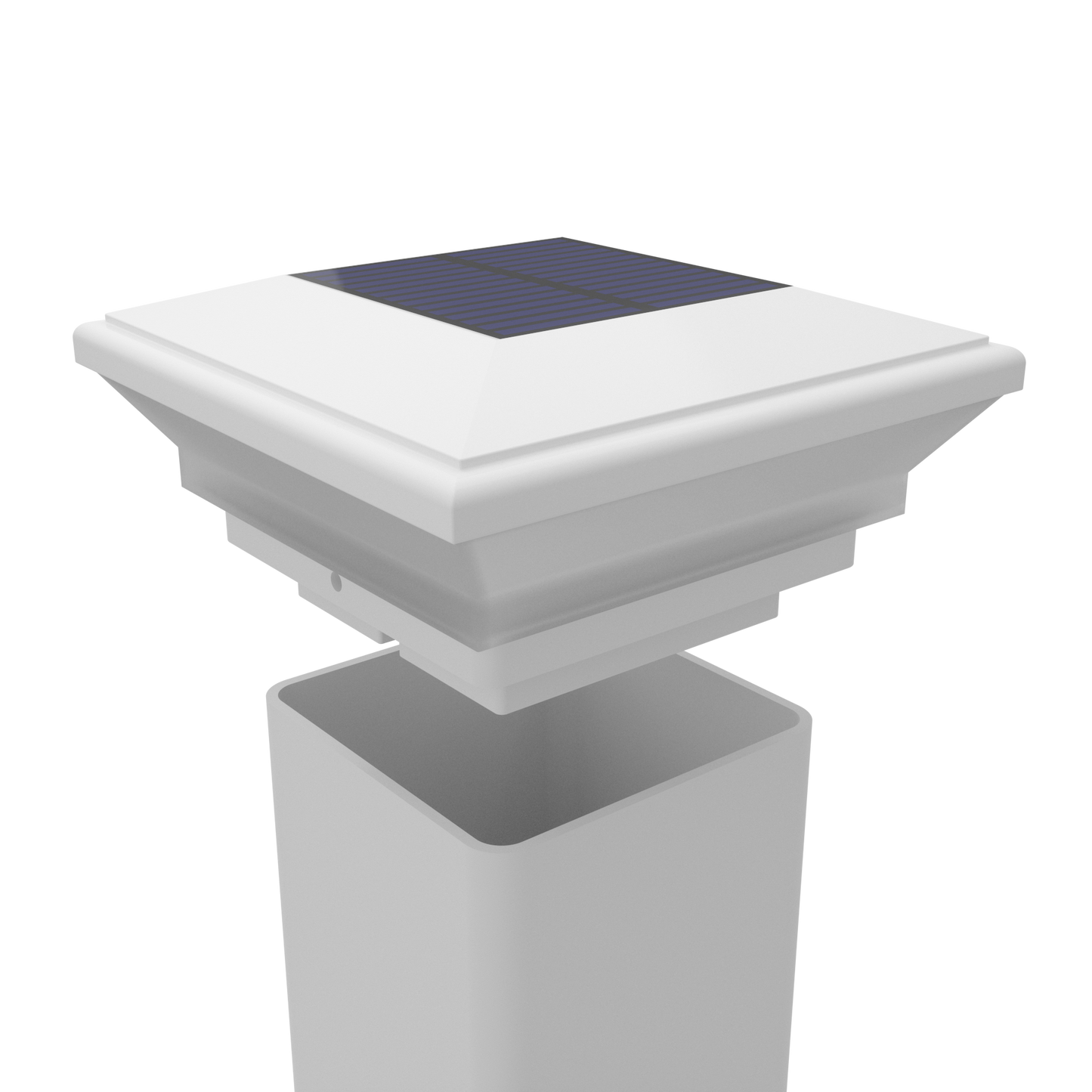 PVC Solar Post Light | White | 102mm & 127mm