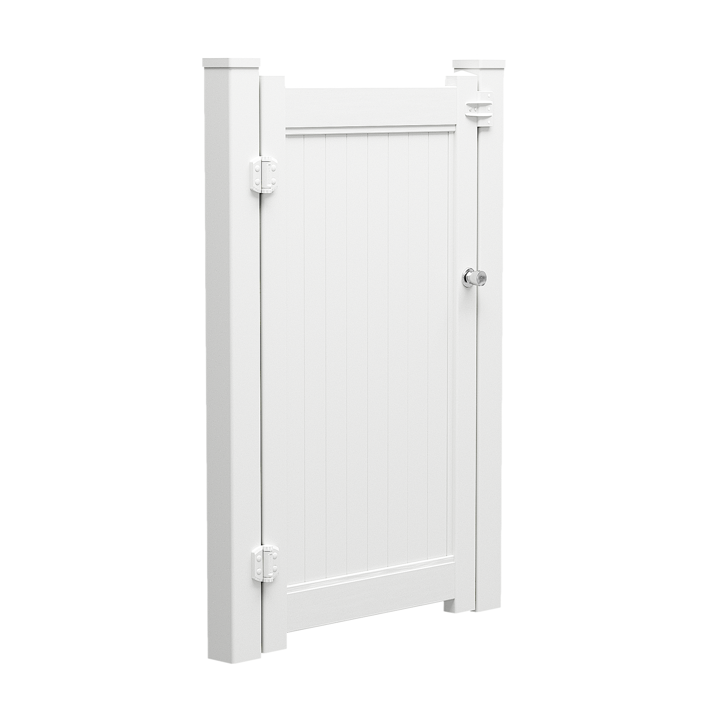 White PVC Full Privacy Gate | 1000mm W x 1800mm H