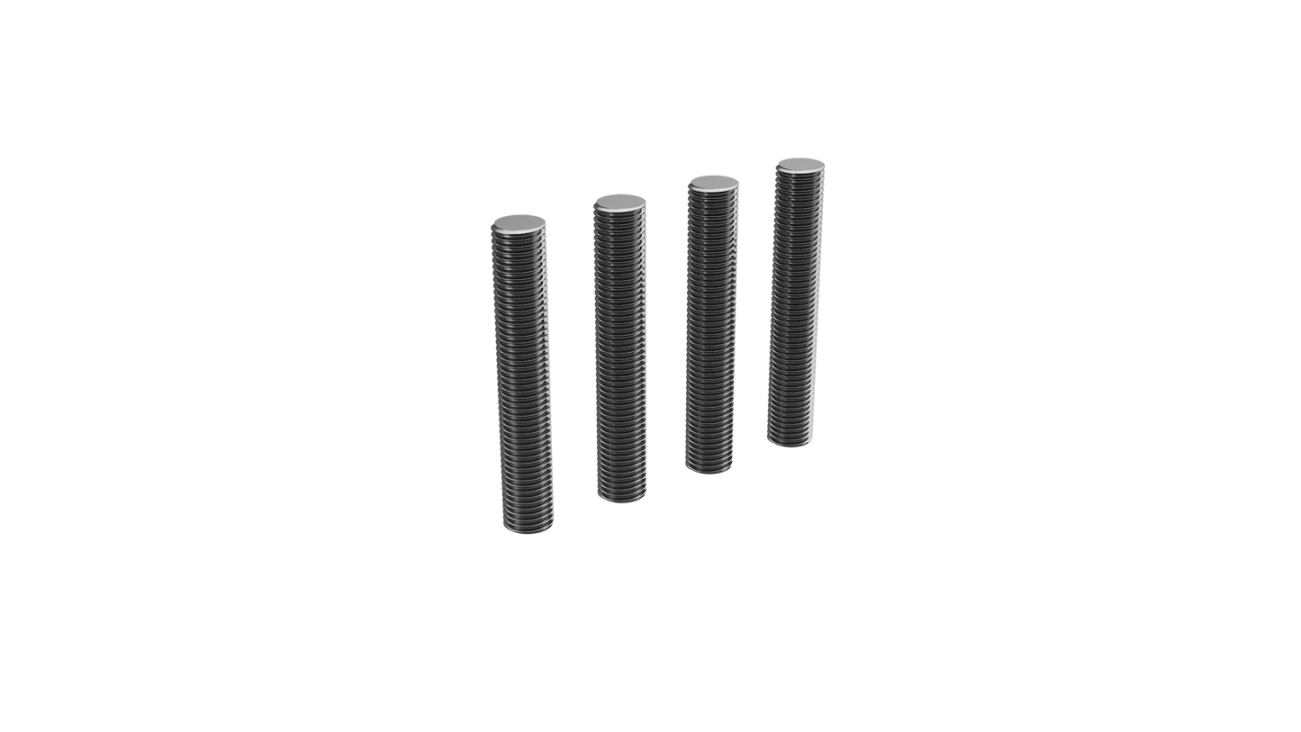PIK Fencing M16 x 100mm Threaded Rod Kit | Extra Anchoring for Grouted Plinth Installations