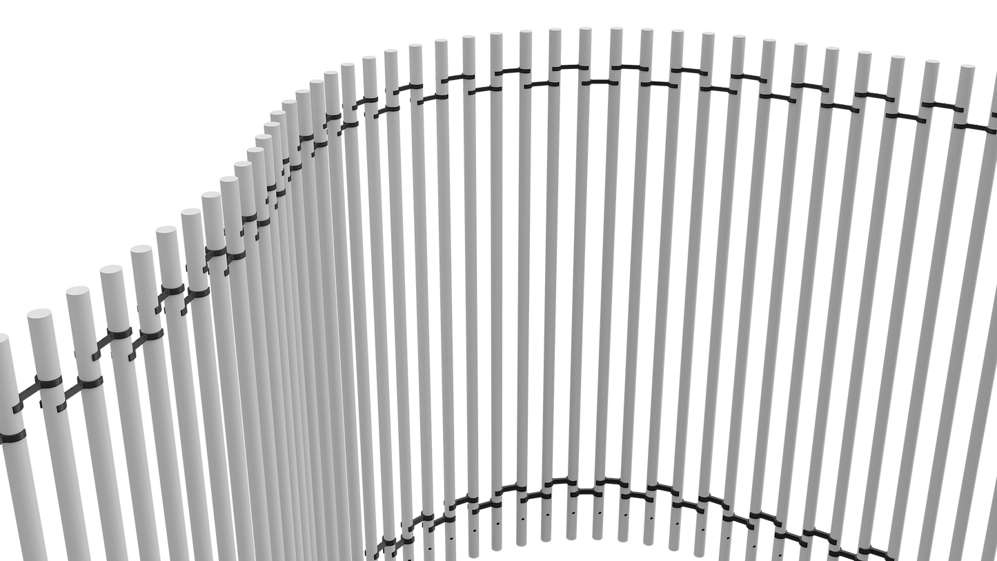 PIK Fencing Kit in a Box 1600mm Satin Black & Pearl White | AS1926.1 Pool Compliant Individual Steel Pickets